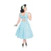 50´s Swing Dress In Sky Blue – Bild 2