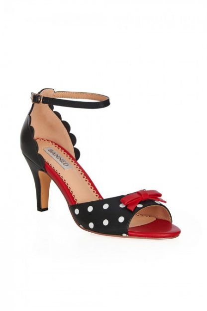POPPY POLKA OPEN TOE SANDALS