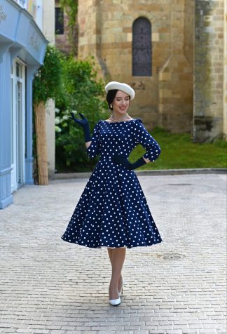 Blakely Polka Dot Swing Dress