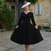 Piper Black Floral Swing Dress – Bild 4