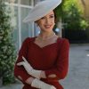 Maple Maroon Floral Swing Dress – Bild 3