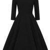 Piper Black Floral Swing Dress – Bild 8