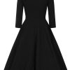 Piper Black Floral Swing Dress – Bild 9