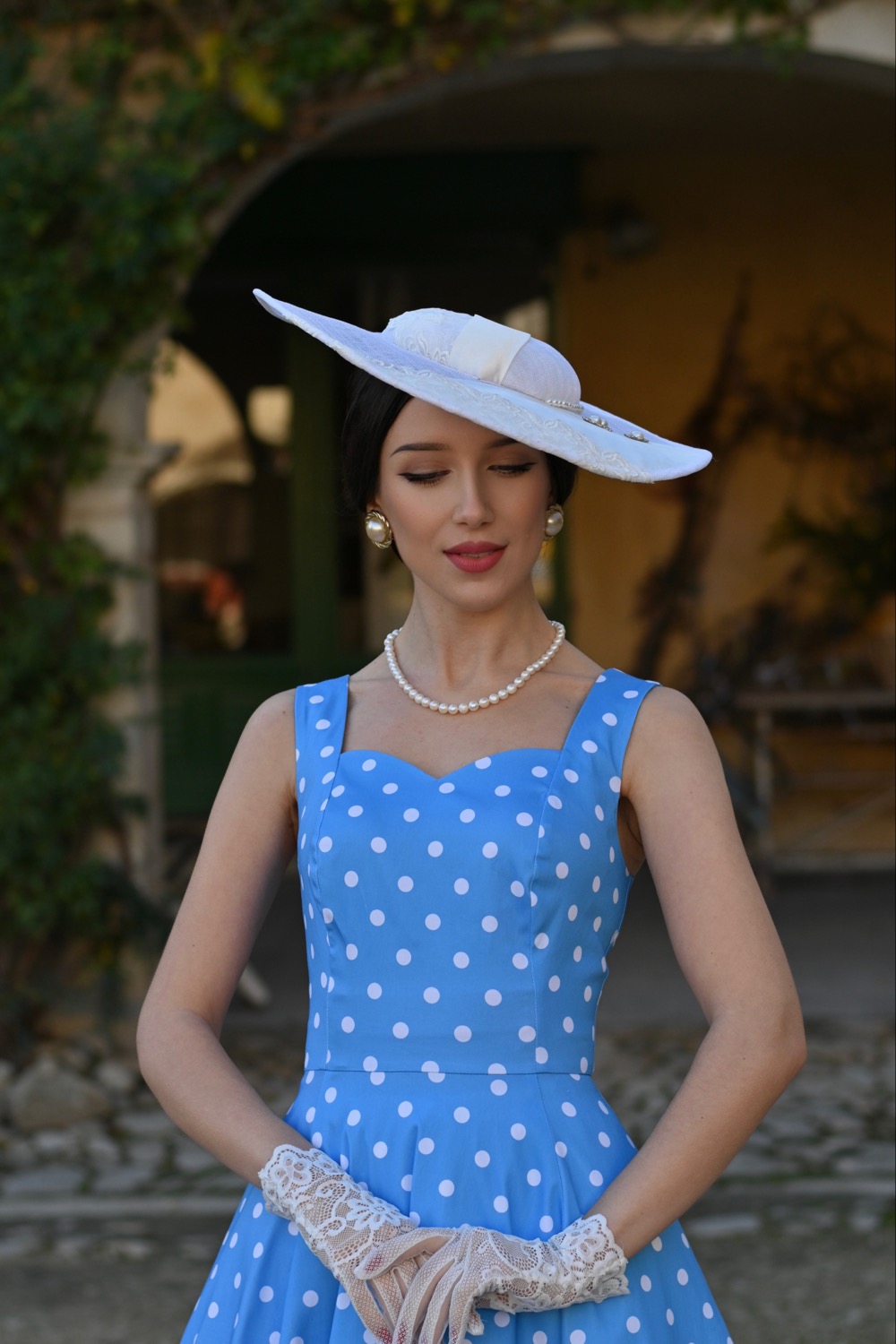 Marlene Polka Dot Swing Dress – Bild 2