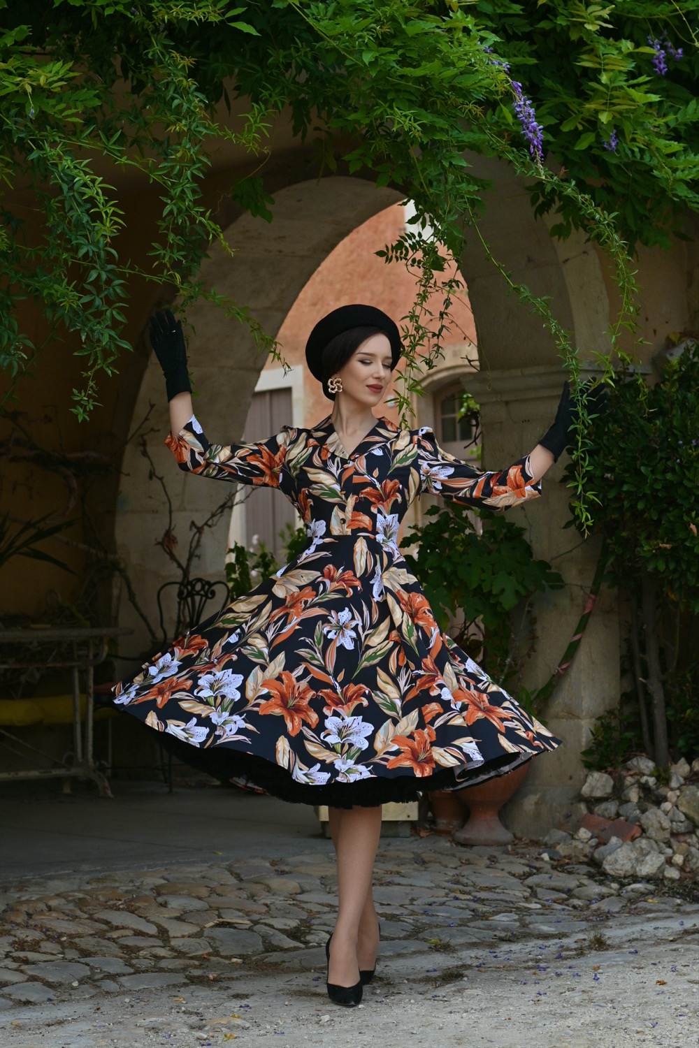 Lilia Floral Swing Dress – Bild 4