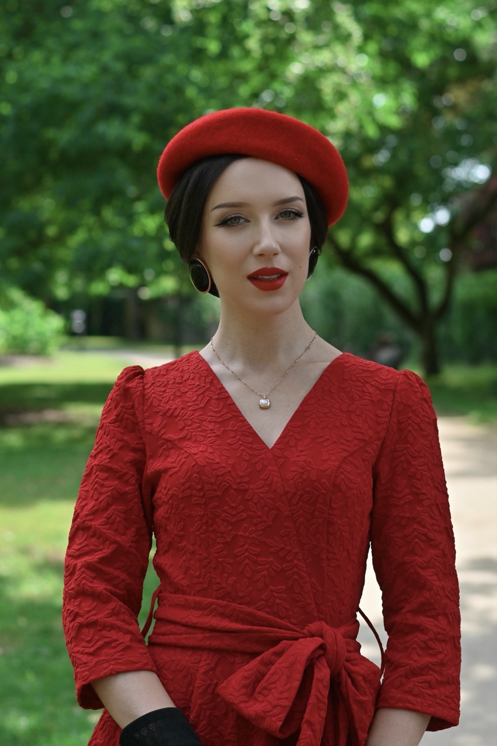 Lettie Embossed Swing Dress – Bild 4
