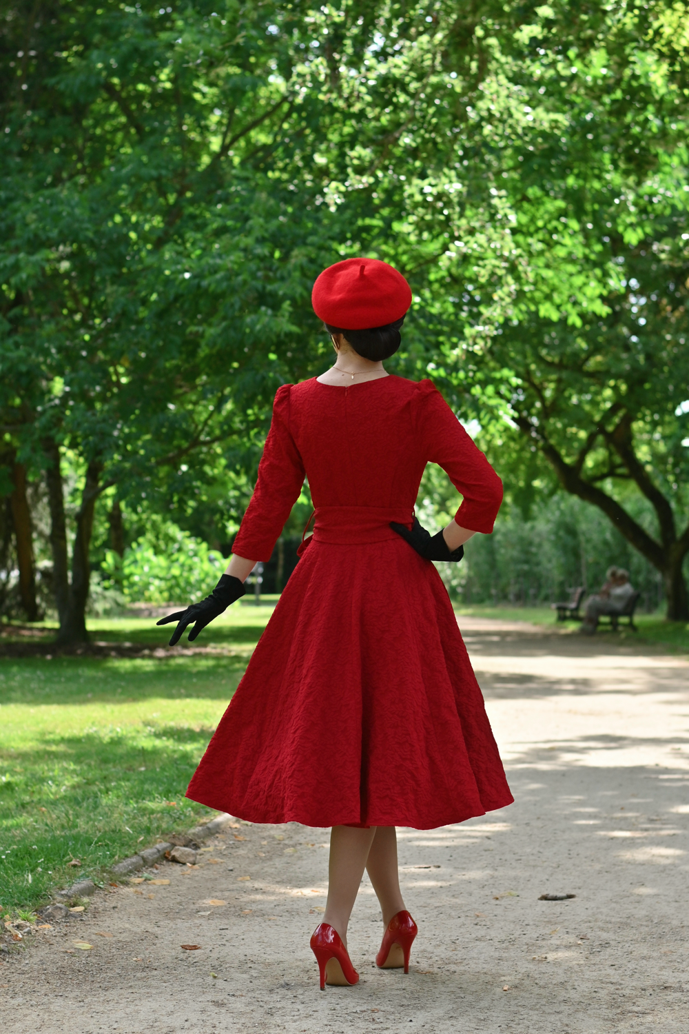 Lettie Embossed Swing Dress – Bild 2